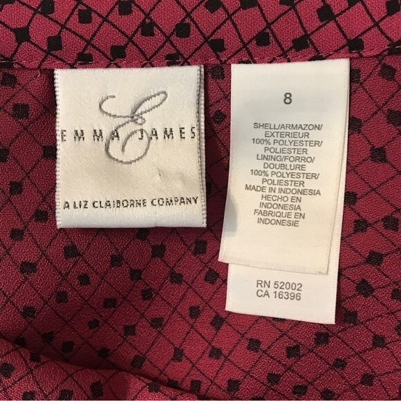 Emma James by Liz Clairborne Semi Sheer Button Up Blouse - Picture 6 of 8